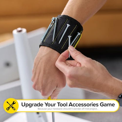 MagSnap Magnetic Wristband by Wrap-It Storage - Black - color: Black