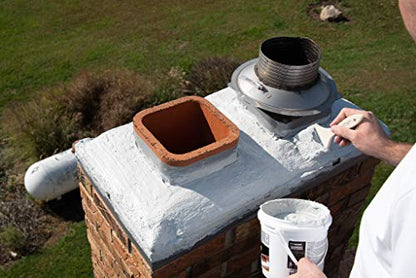 MasonryDefender Chimney Crown Sealer - Brushable Waterproof Sealant Prevents Leaks - 1/2 Gallon