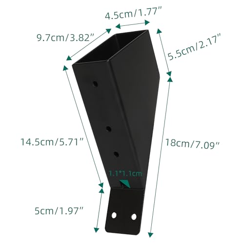 12 PCS 45-Degree Angle Pergola Bracket Angle Support Bracket Pergola Brace