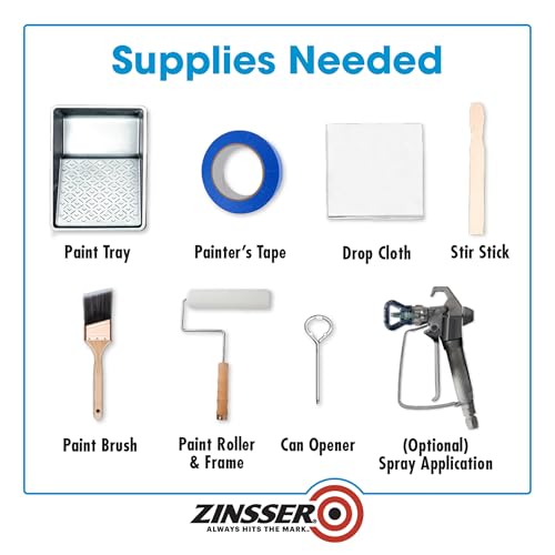 Zinsser Bulls Eye 1-2-3 Water-Base Primer & Sealer, White, 5 Gallon - color: White, size: 5 Gallon (Pack of 1)
