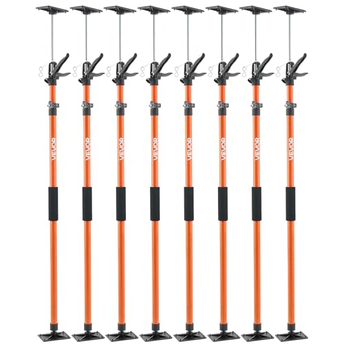 VEVOR Cabinet Jack Support Pole, 8-Pack, 45.7-114.2 Inch 3rd Hand System - style: 8 PCS