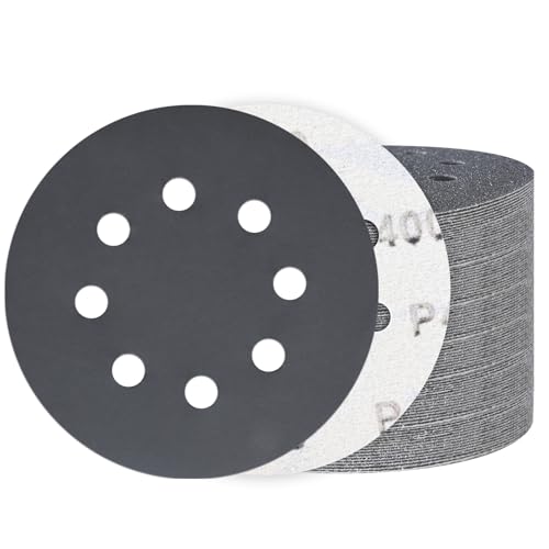 100PCS 5 Inch Sanding Discs 400 Grit, Wet Dry Hook and Loop Sandpaper - style: 400Grit