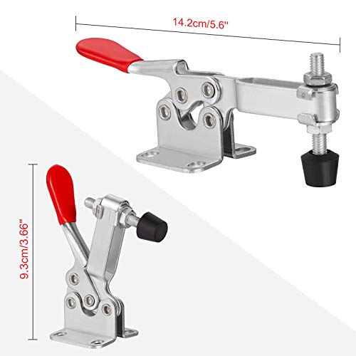 Toggle Clamp Hold Down Clamp 220Lbs Holding Capacity Antislip Horizontal Quick Release Toggle Clamp 4 Pack - style: 201B