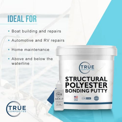 Polyester Bonding Putty, 1 Gallon Kit - size: Gallon