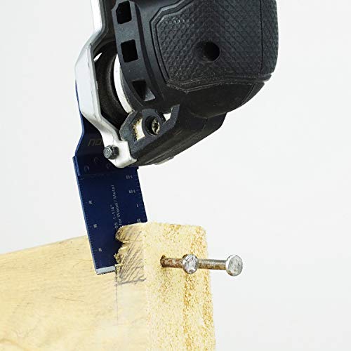 Norske Tools NOTP205 1-1/4 inch Carbide Oscillating Multi Tool Accessory Blade for Cutting on Metal and Metal Embedded Wood - style: Carbide Blade