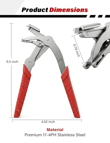 Car Clip Pliers, Damage-Free Clip Removal Pliers for Plastic Push Pins, Panel Clip Removal Tool for Door Trim, Interior Panel & Bumper Clips