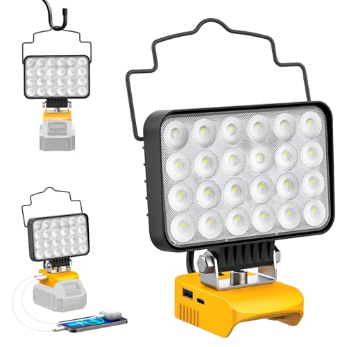 LED Work Light Compatible with DEWALT 20V Batteries, 130W 13000LM - color: 130W