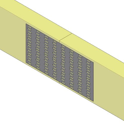 10-Pack 4x8 Inch Pronged Truss Plates, Galvanized Steel Flat Mending Brackets for Wood Timber Connectors and Roofing Trusses, 19 Gauge - size: 10pcs 4 x 8 inch