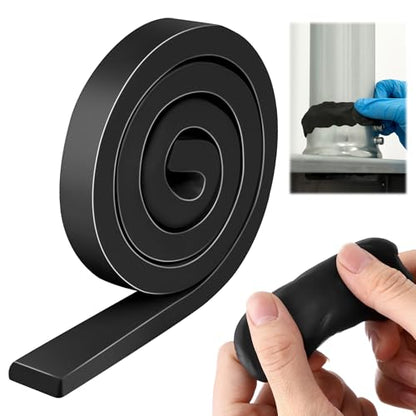 Moldable Silicone Putty Plumbers Duct Sealant Seal Clay, Black, 1 Pack - color: Black