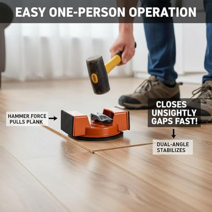 Floor Gap Fixer, Heavy Duty Suction Cup Repair Kit for Vinyl & Laminate
