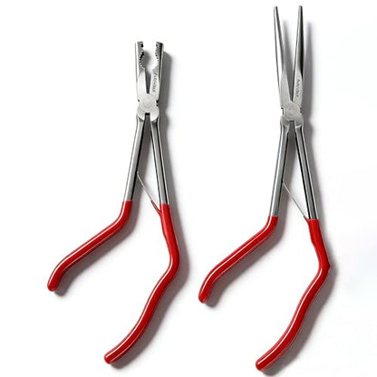 2-Piece Pistol Pliers Set, 11" Long Nose & 10" Long Pliers
