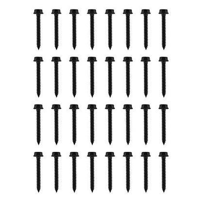 National Hardware Hex Head Screws, #10 x 1-1/2", 16-Pack, Black