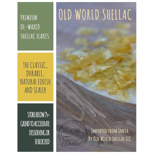 De-Waxed Blonde Shellac Flakes 1 lb. (16oz.)