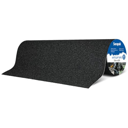 Anti Slip Tape 24" x 60 Ft, 80 Grit Extra Wide Grip for Ramps & Floors - size: 24'' x 60FT