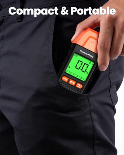 Pin-Type Wood Moisture Meter for Firewood & Lumber