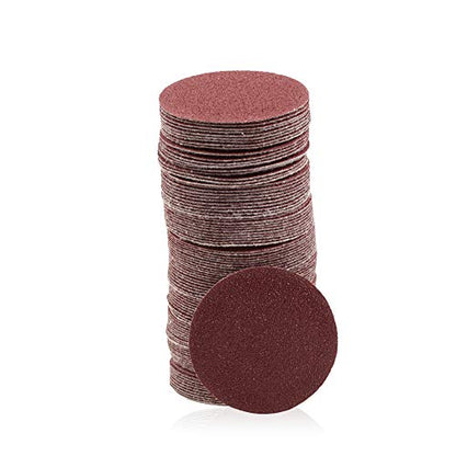 SPEEDWOX 100PCS 2" 100 Grit Sanding Discs, Hook and Loop No Hole Sandpaper - style: 100 Grit