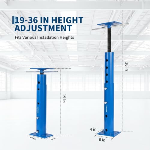 Garvee 2 Pack Jack Post, 19"-36" Height Range, House Floor Jack for Leveling, 18000 LBS Lifting Joist Beam Basement Jacks, Adjustable House Jacks for Lifting - color: Blue/19"-36"
