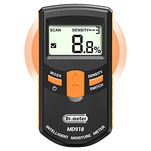 Dr.meter Pinless Wood Moisture Meter for Drywall Non-Destructive