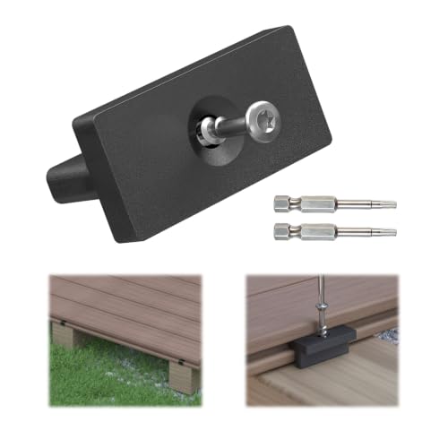 Muzata 500 Pack Hidden Deck Fasteners Universal Polypropylene Clips M029 - size: Hidden Fasteners