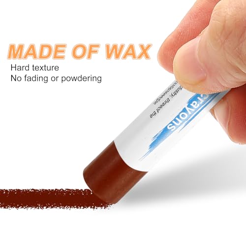 HARFINGTON 5pcs Wood Filler Sticks Wooden Wax Touch Up Furniture Repair Crayons for Scratch Hole Wood, Apple Wood - color: Apple Wood