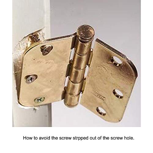 Plastic Hinge Dowel Inserts with Screws 100 Pack