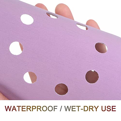 uxcell 10Pcs 5-Inch Purple Sanding Discs 5000 Grits 8 Hole Hook and Loop Professional Aluminum Oxide Sand Paper Wet Dry Polish for Wood Metal Paint Finish - style: 5000 Grit