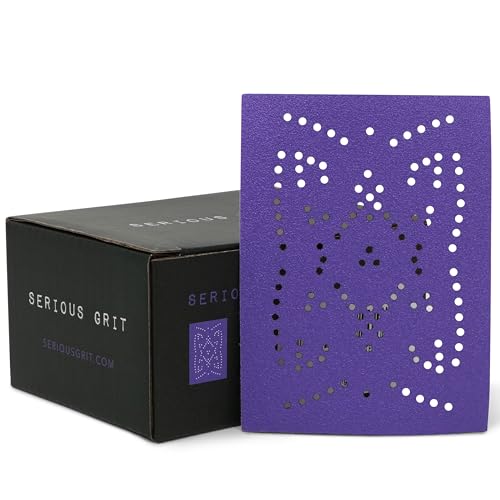 Serious Grit - 3x4 P150 Grit Ceramic Multi-Hole Sanding Sheets - 50 Pack - style: 150 Grit