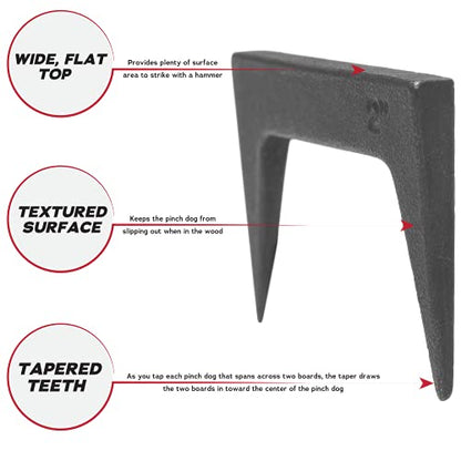 2 Inch Wide Pinch Dogs Woodworking Clamp Tool 2 Inch 2"