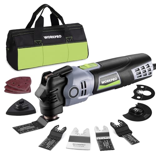 WORKPRO 400W Corded Oscillating Multi-Tool Kit - size: Corded 400 W
