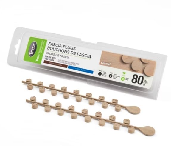 Trex Fascia Plugs (Carmel) - color: Carmel 80ct