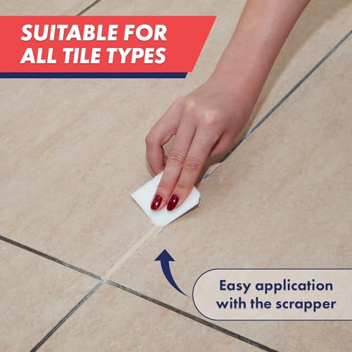 ZippySolve Tile Grout Repair Kit, Refresh Tile, Grout Sealer (8.8oz, Beige) - color: Beige