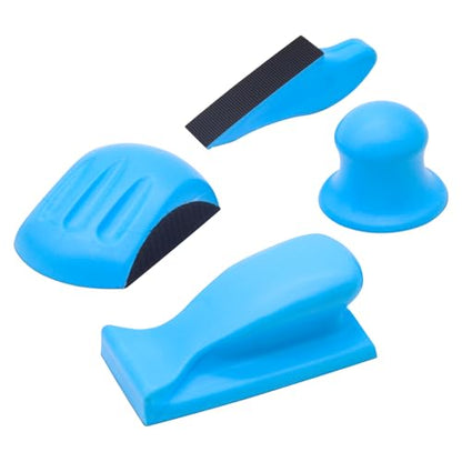 Hand Sanding Blocks Hook and Loop, 4PCS