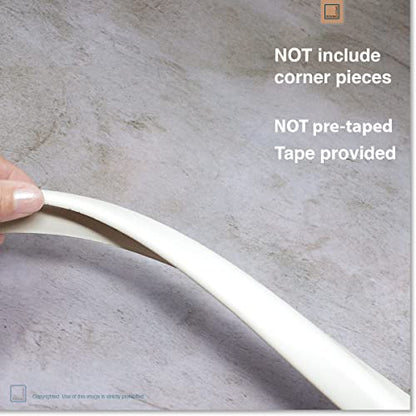 Roving Cove Furniture Edge Protector, Desk Edge Cover, Small 9ft Edge Only - color: Oyster White, size: Small 9 Foot (Pack of 1)