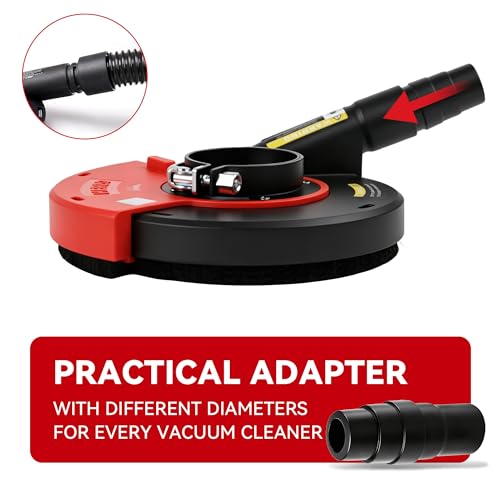 HERZO Universal Surface Grinding Dust Shroud for 7 Inch Angle Grinder Grinding Task - size: 7 inch