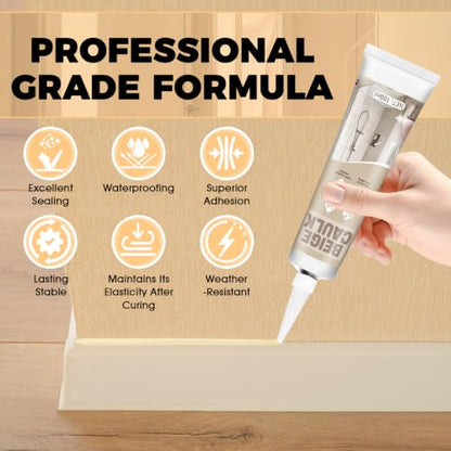 JAOJAO Beige Caulk, Waterproof, Cracking Proof, Long-Lasting Seal, 100ml - color: Beige