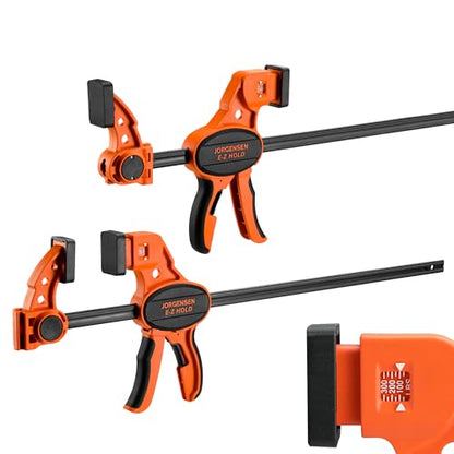 JORGENSEN E-Z Hold 2-Pack 18" 300LBS Load Indicator Woodworking Bar Clamps - size: 18 inch