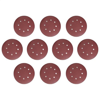 Utoolmart Hook and Loop Sanding Discs, 7 Inch 8 Hole Sandpaper, 180 Grits for Woodworking and Automotive 10pcs - size: 180 Grit