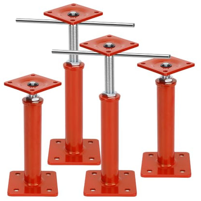 Floor Jacks for House Leveling 4 Pack, 11" - 16" Height Range - size: 11'' - 16'' (4 pcs)