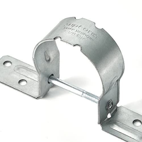 2-3/8"Steel to Wood Fence Brackets,24Pcs Metal Fence Post Brackets - size: 24pcs