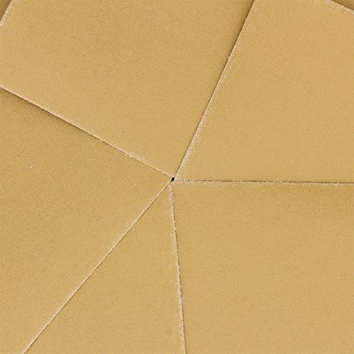 Dura-Gold Premium 1/4 Sheet Gold Sandpaper Sheets, 400 Grit (Box of 25) - size: 400-Grit