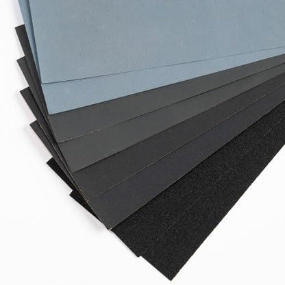 48 PCS Sandpaper, Wet Dry Sand Paper 120 to 5000 Assorted Grit Variety Sandpaper Sheets for Wood Furniture Finishing, Metal Sanding, Automotive Polishingm, 9 x 3.6 Inch