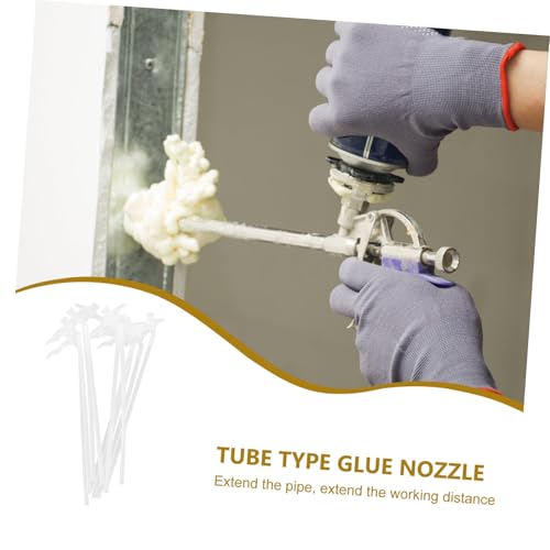 Spray Foam Tube Nozzle Tips 10 Sets Plastic Applicator - size: 23.00X5.50X1.80CM