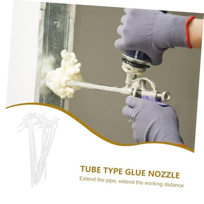 Spray Foam Tube Nozzle Tips 10 Sets Plastic Applicator - size: 23.00X5.50X1.80CM