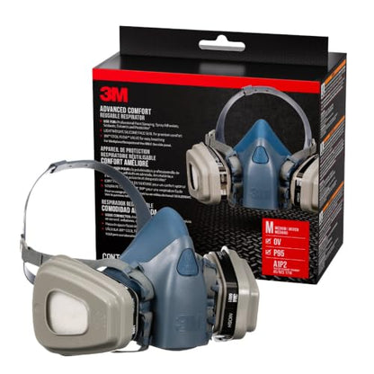 3M OV/P95 Advanced Comfort Reusable Respirator 7512P1-DC, Medium