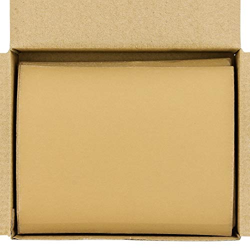 Dura-Gold Premium 1/4 Sheet Gold Sandpaper Sheets, 400 Grit (Box of 25) - size: 400-Grit