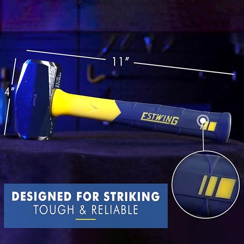 ESTWING Sure Strike Drilling/Crack Hammer, 3lb Hand Sledge, MRF3LB - size: 3 lbs (Pounds)