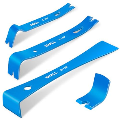 SHALL 3-Piece Mini Flat Pry Bar Set, 5-1/4", 7-1/4", 9-1/4" Small Pry Bars