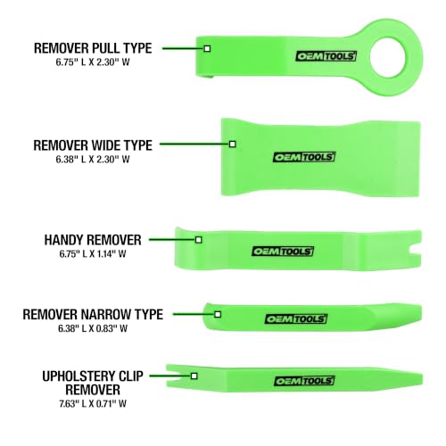 OEMTOOLS 25314 Trim Removal Tool Kit for Automotive Molding & Fasteners - style: 5-Pc Molding, Fasteners, & Bezels Removal Kit