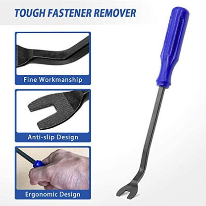 XLSFPY Auto Trim Rivet Removal Tool Kit, Fastener Car Panel Door Interior Window Tool, Auto Clip Fastener Remover Pry Tool, Clip Puller Rivet Removal Tool