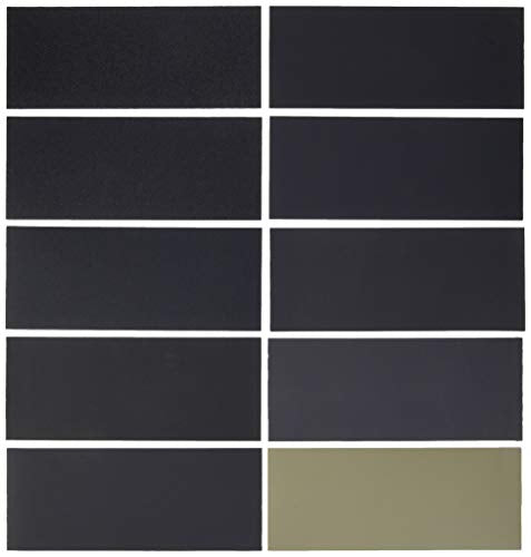 Dura-Gold 50 Sheet Assorted 3-2/3" x 9" Wet or Dry Sandpaper, 5 Each, Grits